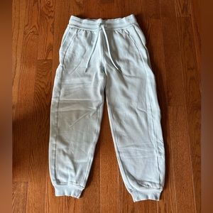 Light blue Lululemon joggers. Such a pretty color, and look great on!